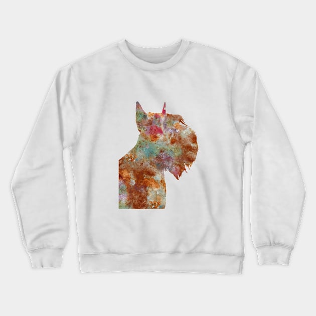 Giant Schnauzer Crewneck Sweatshirt by RosaliArt